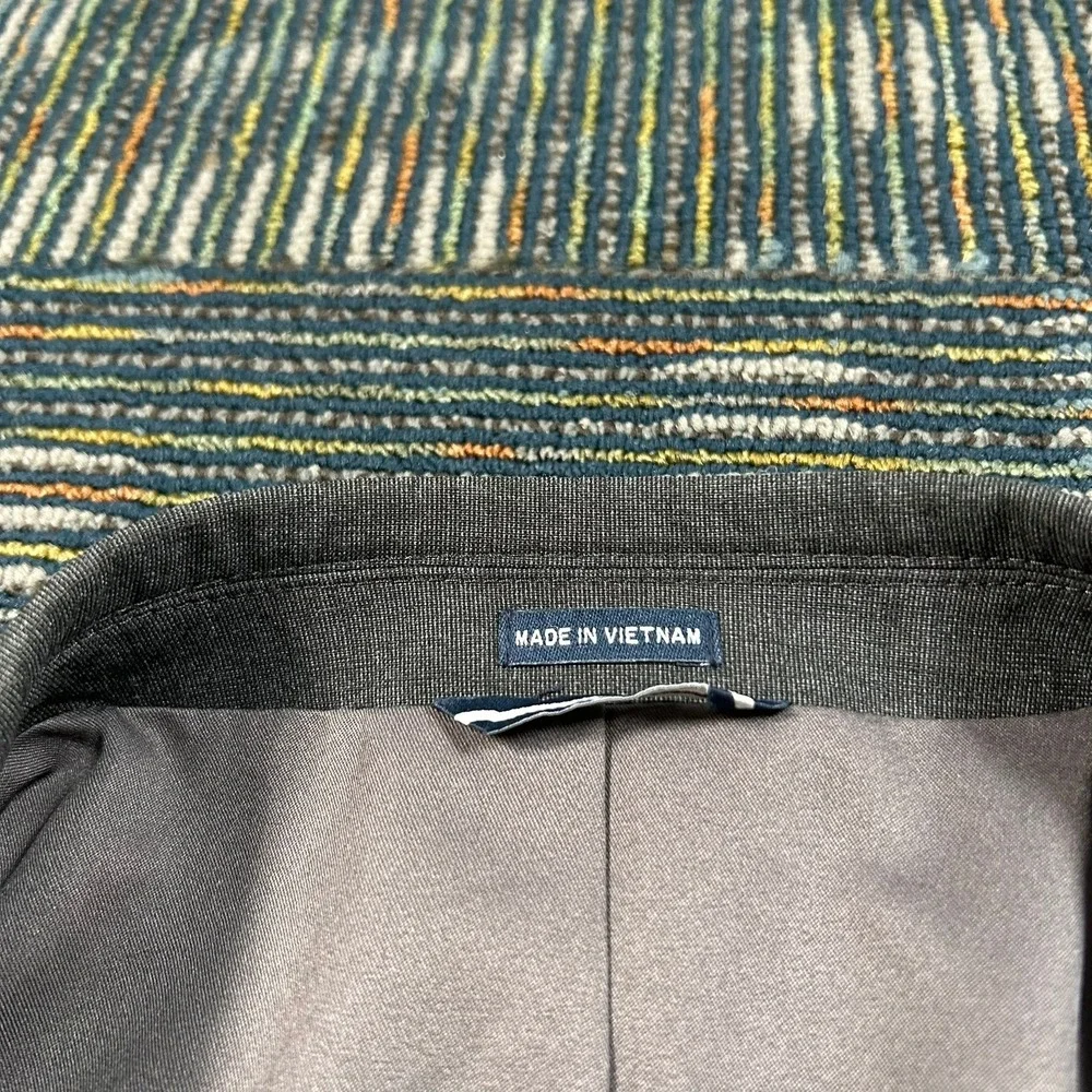 Saddlebred Blazer 48R Grey Motion Stretch Two Button Sport Coat Mens